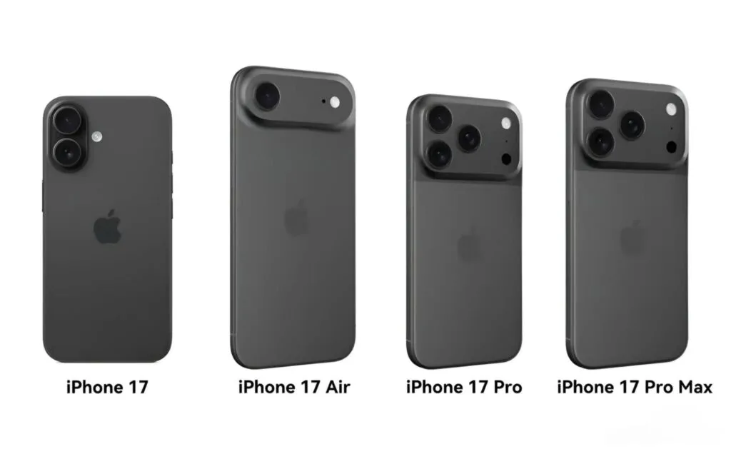 iPhone 17 vs iPhone 17 Air vs iPhone 17 Pro